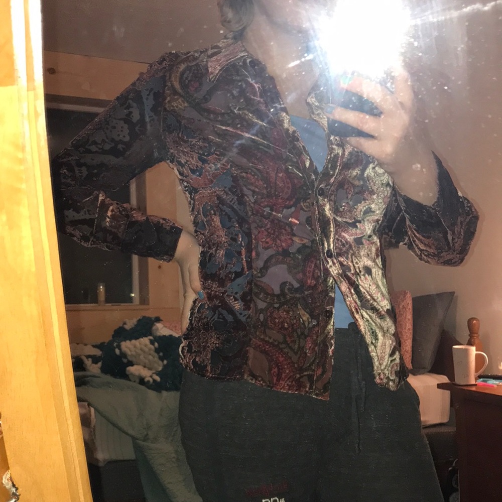 Semi-sheer blazer